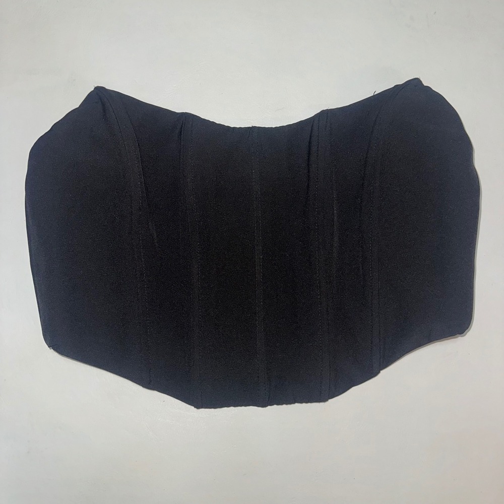 White fox bustier strapless crop top size medium